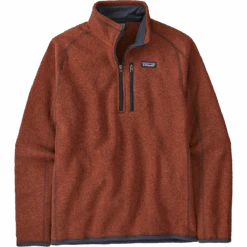 Patagonia Men's Better Sweater 1/4 Zip -Ski Sports Shop 100190603.BURR .BurnishedRed.1 aa8776d1 e749 4226 b60c 8ffbcd16b585