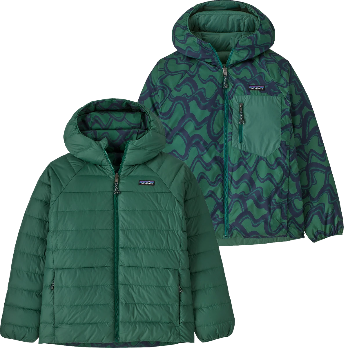 Patagonia Youth Reversible Down Sweater Hoody 4 Patagonia Youth Reversible Down Sweater Hoody - Image 2
