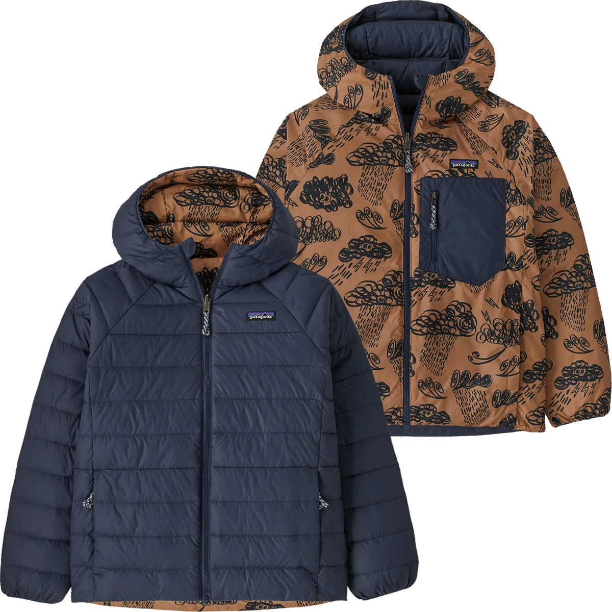 Patagonia Youth Reversible Down Sweater Hoody 5 Patagonia Youth Reversible Down Sweater Hoody - Image 3