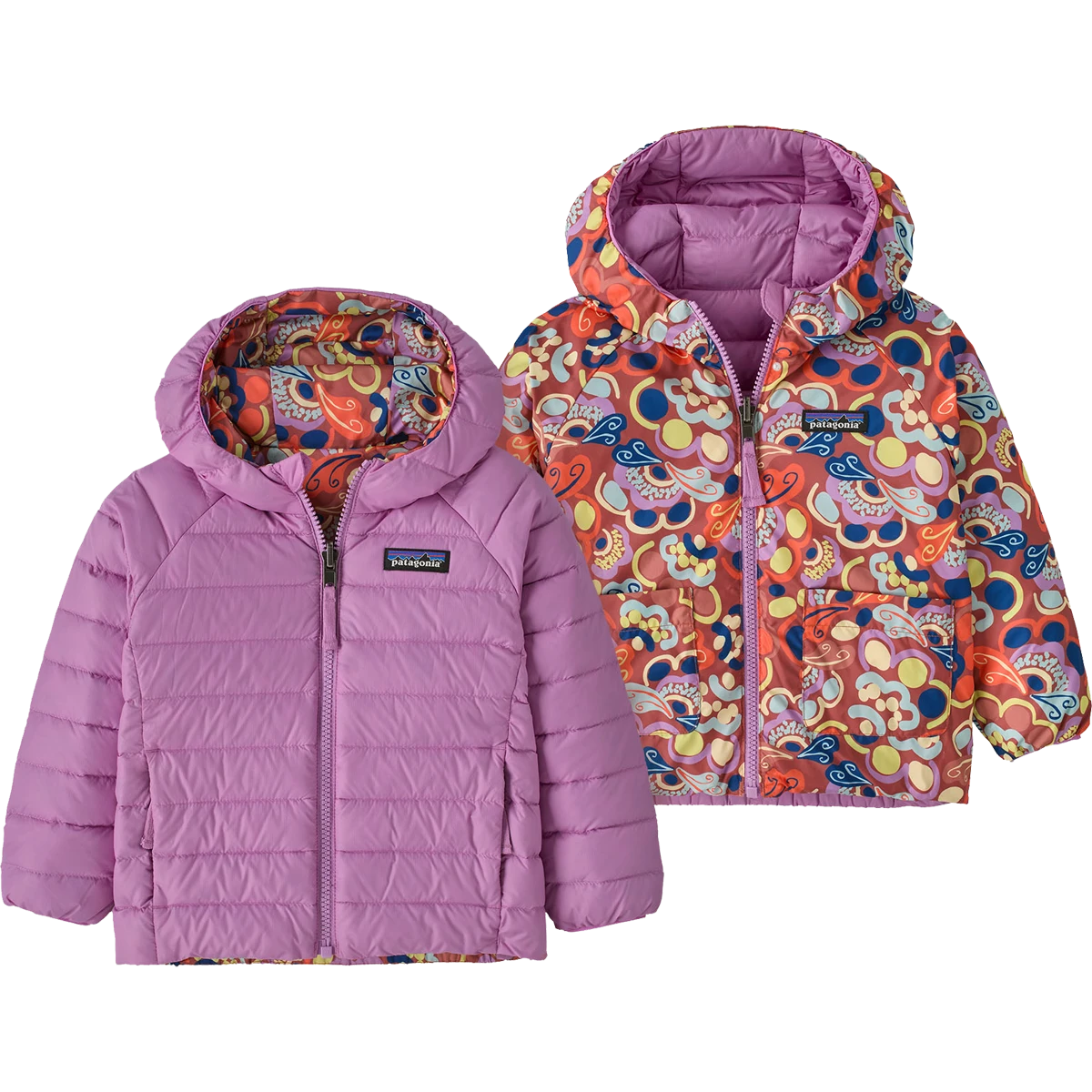 Patagonia Youth Baby Reversible Down Sweater Hoody 3 Patagonia Youth Baby Reversible Down Sweater Hoody