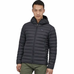 Patagonia Men's Down Sweater Hoody 12 Patagonia Men's Down Sweater Hoody -Ski Sports Shop 100246810 BLK 2