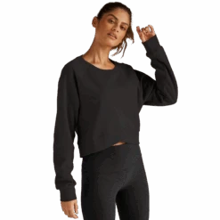 Beyond Yoga Women's Uplift Cropped Pullover