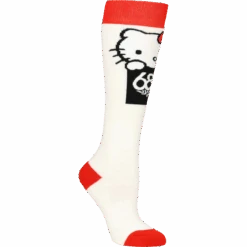 686 Women's Hello Kitty Sock (2-pack) -Ski Sports Shop 100265476 HWGR 2