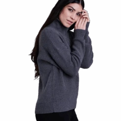 KUHL Women's Norda 1/4 Zip Sweater 14 KUHL Women's Norda 1/4 Zip Sweater -Ski Sports Shop 100265622 CHARCOAL 3