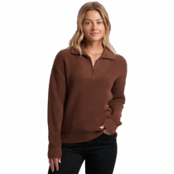 KUHL Women's Norda 1/4 Zip Sweater 11 KUHL Women's Norda 1/4 Zip Sweater -Ski Sports Shop 100265622 MOCHA 1 4fbb3c1d 1167 410d 9fee d1dfabd42dc3
