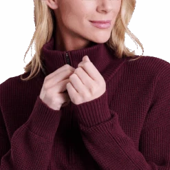 KUHL Women's Norda 1/4 Zip Sweater 16 KUHL Women's Norda 1/4 Zip Sweater -Ski Sports Shop 100265622 STONE 4