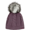 The North Face Women's Oh Mega Fur Pom Lined Beanie 1 The North Face Women's Oh Mega Fur Pom Lined Beanie -Ski Sports Shop 100268838 MAUVE 2