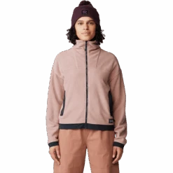 Mountain Hardwear Women's Powder Maven Fleece Full Zip Jacket 9 Mountain Hardwear Women's Powder Maven Fleece Full Zip Jacket -Ski Sports Shop 100269920.642.SmokyQuartz.1