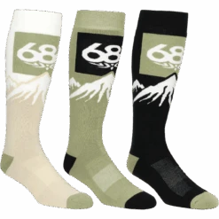 686 Snow Caps Sock (3pk)