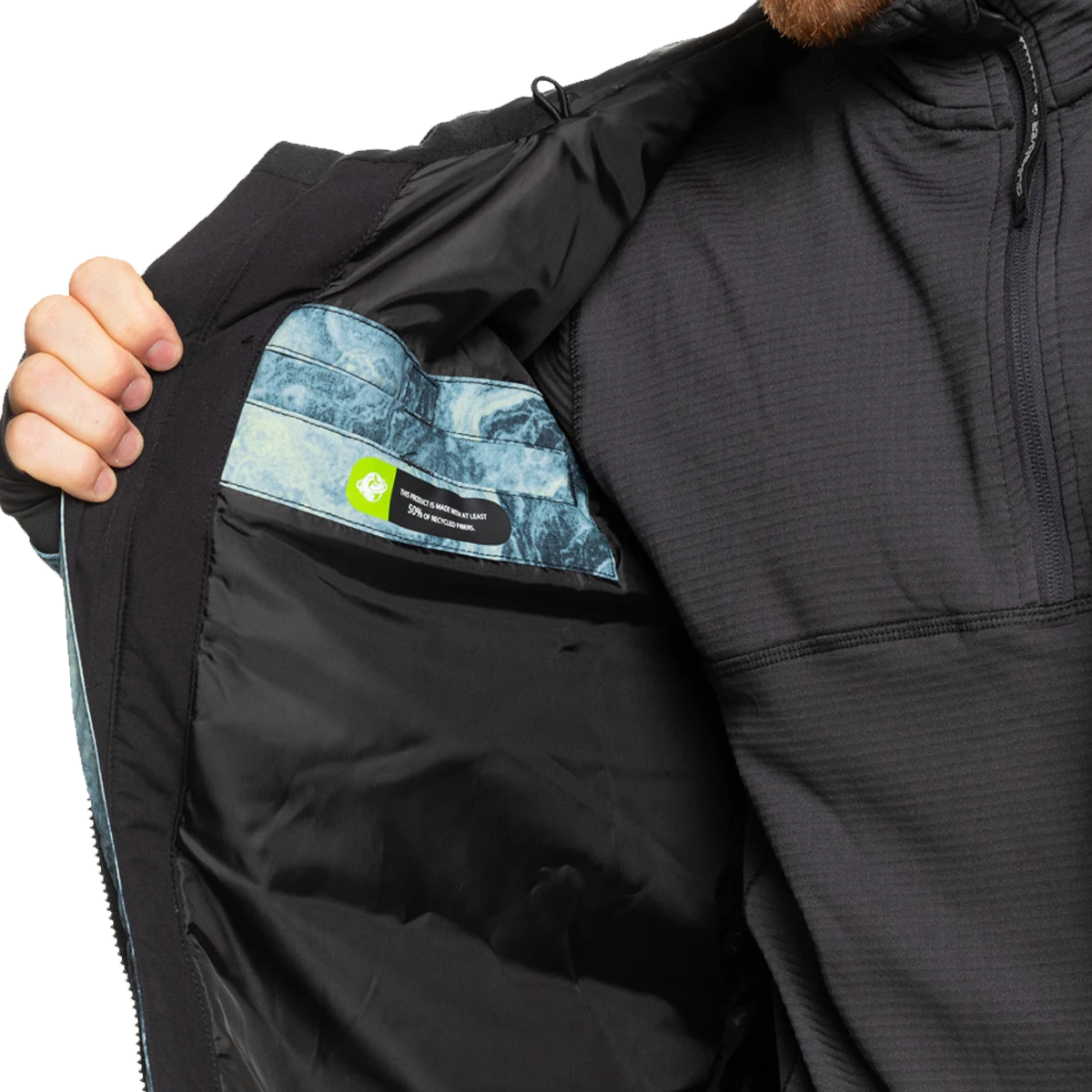 Quiksilver Men's Mission Print Insulated Jacket 9 Quiksilver Men's Mission Print Insulated Jacket - Image 7