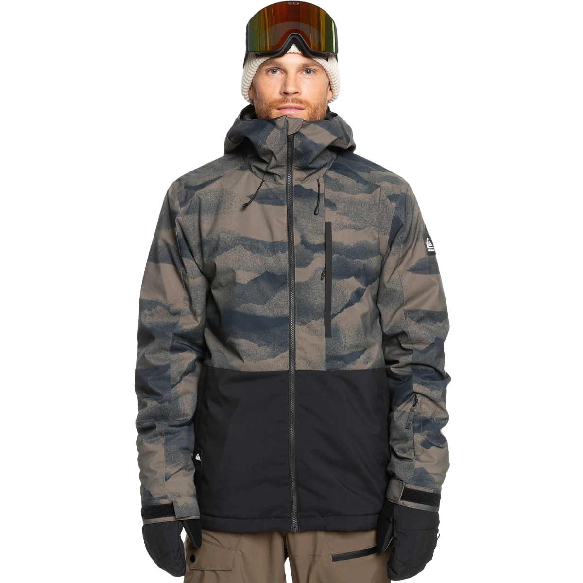 Quiksilver Men's Mission Printed Block Jacket 3 Quiksilver Men's Mission Printed Block Jacket