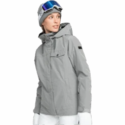 Roxy Women's Billie Jacket 15 Roxy Women's Billie Jacket -Ski Sports Shop 100278631.SJEH .HeatherGrey.1 854bd690 be57 4064 8631 a2011259e11a
