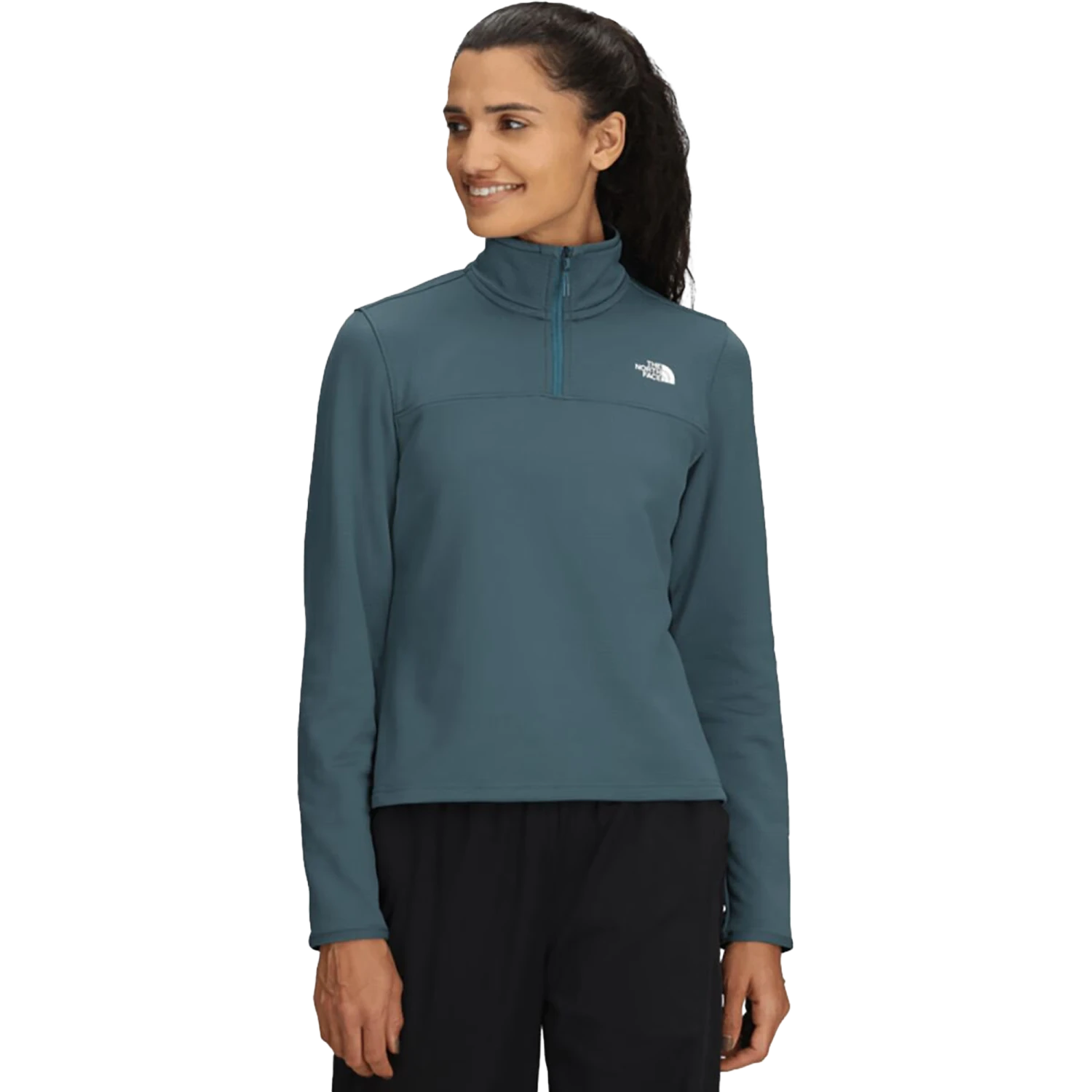The North Face Women's Cedar Trail Grid Fleece 1/4 Zip Jacket 3 The North Face Women's Cedar Trail Grid Fleece 1/4 Zip Jacket