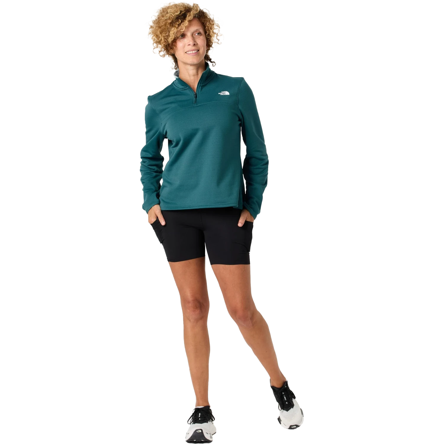 The North Face Women's Cedar Trail Grid Fleece 1/4 Zip Jacket 6 The North Face Women's Cedar Trail Grid Fleece 1/4 Zip Jacket - Image 4