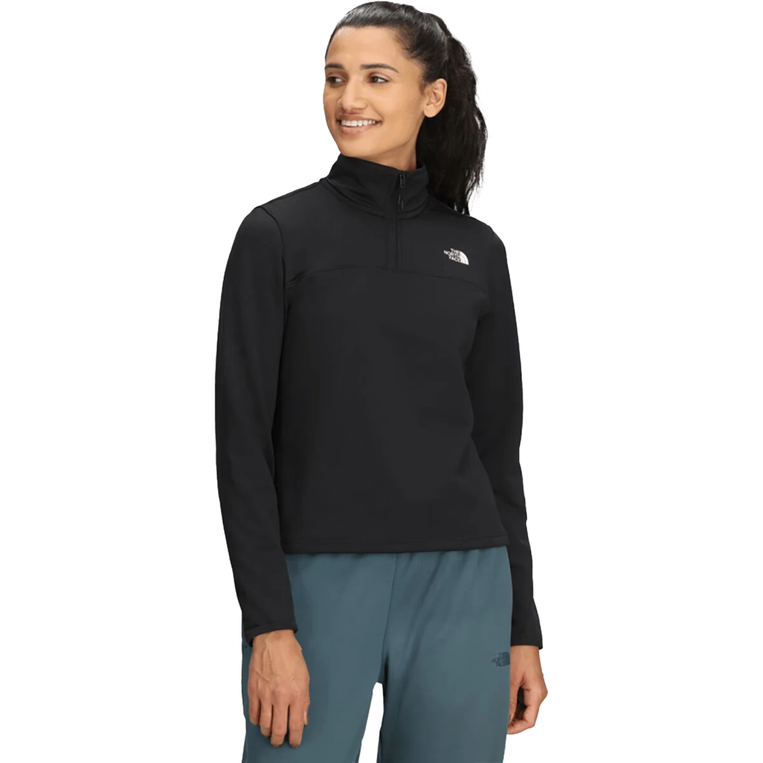 The North Face Women's Cedar Trail Grid Fleece 1/4 Zip Jacket 4 The North Face Women's Cedar Trail Grid Fleece 1/4 Zip Jacket - Image 2