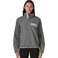 Patagonia Women's Lightweight Synchilla Snap T Pullover 19 Patagonia Women's Lightweight Synchilla Snap T Pullover -Ski Sports Shop 100286045xNICKELPERMAFROSTx2