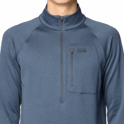Mountain Hardwear Men's Glacial Trail Half Zip 10 Mountain Hardwear Men's Glacial Trail Half Zip -Ski Sports Shop 100293275 MBLU 4