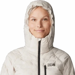 Mountain Hardwear Women's Stretchdown Hoody -Ski Sports Shop 100293277 TALC 4