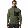 Mountain Hardwear Men's Polartec Power Grid Full Zip Hoody 1 Mountain Hardwear Men's Polartec Power Grid Full Zip Hoody -Ski Sports Shop 100293278 SGRN 1