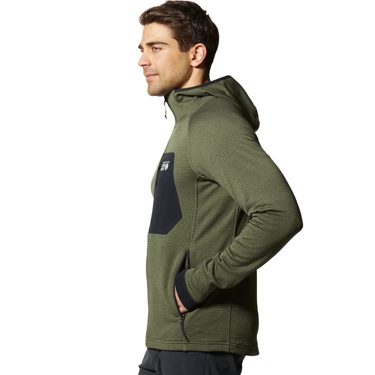 Mountain Hardwear Men's Polartec Power Grid Full Zip Hoody 5 Mountain Hardwear Men's Polartec Power Grid Full Zip Hoody - Image 3