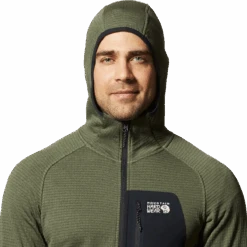 Mountain Hardwear Men's Polartec Power Grid Full Zip Hoody 11 Mountain Hardwear Men's Polartec Power Grid Full Zip Hoody -Ski Sports Shop 100293278 SGRN 4