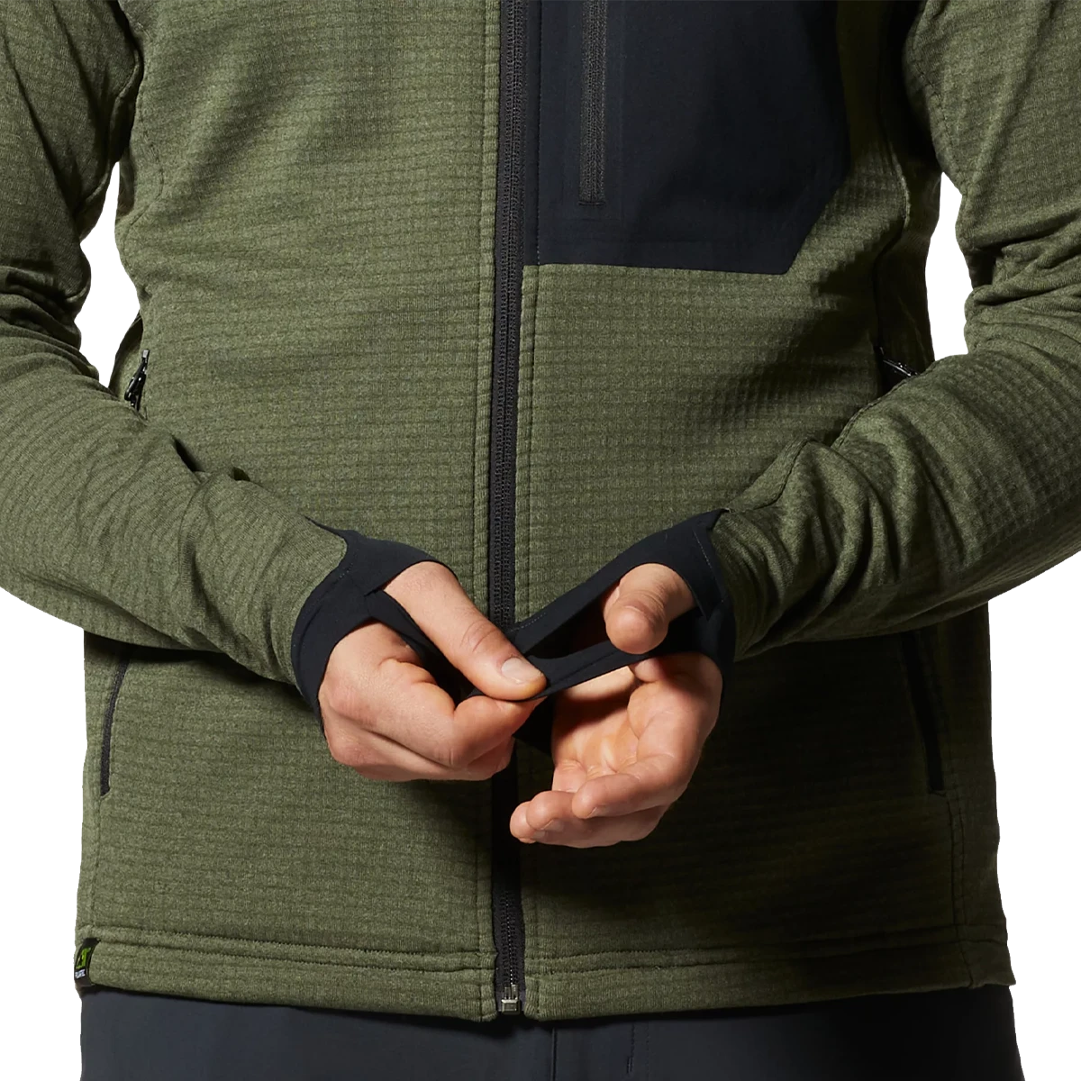 Mountain Hardwear Men's Polartec Power Grid Full Zip Hoody 7 Mountain Hardwear Men's Polartec Power Grid Full Zip Hoody - Image 5