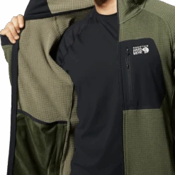 Mountain Hardwear Men's Polartec Power Grid Full Zip Hoody 13 Mountain Hardwear Men's Polartec Power Grid Full Zip Hoody -Ski Sports Shop 100293278 SGRN 6